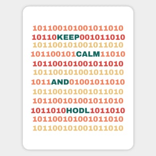 Crypto Code: Keep Calm and HODL Design Magnet